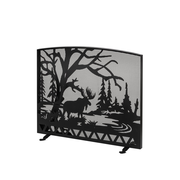Meyda Lighting Rustic Lodge Steel Fireplace Screens Wayfair Canada